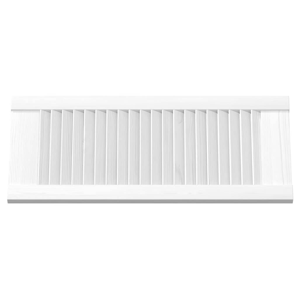 vidaXL Schranktür Lamellen-Design Weiß 61,5x29,5 cm