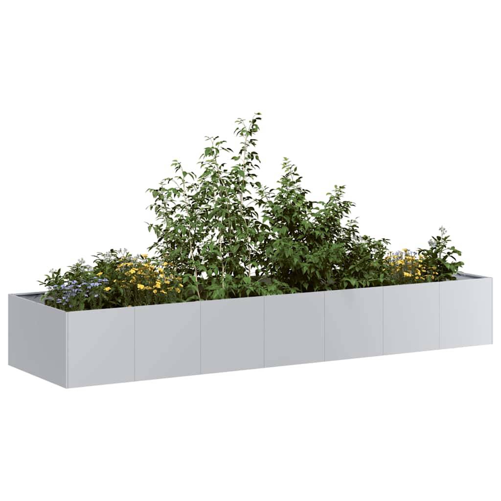 vidaXL Pflanzkübel 280x80x40 cm Verzinkter Stahl