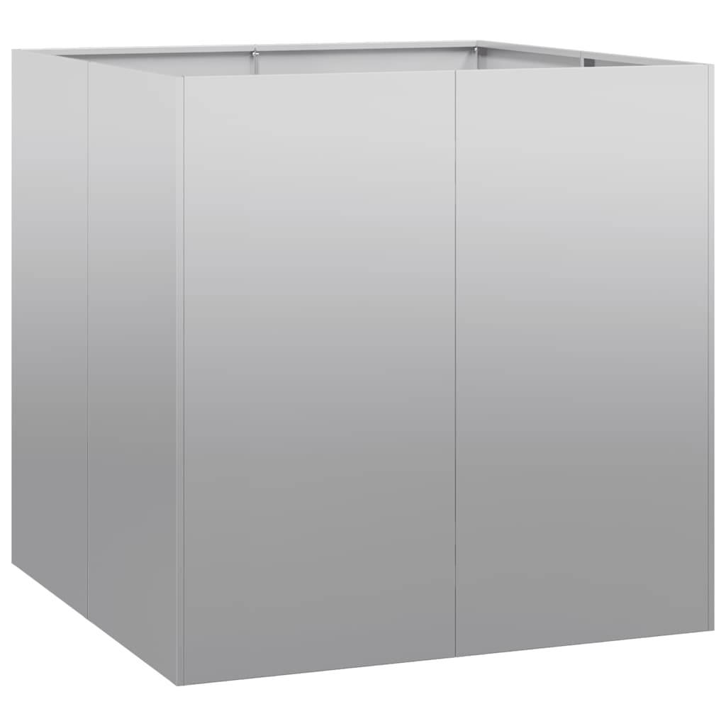 vidaXL Pflanzkübel 80x80x80 cm Verzinkter Stahl