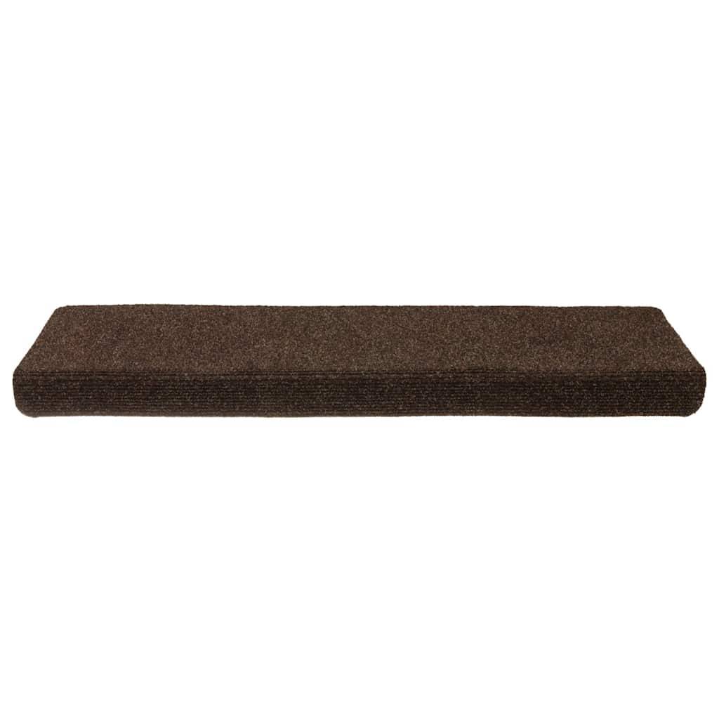 vidaXL Stufenmatten Selbstklebend 30 Stk. Braun 65x21x4 cm