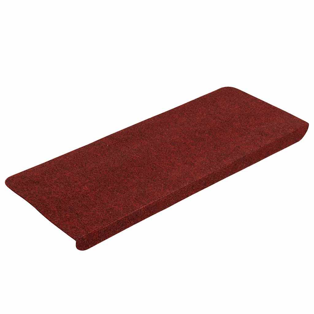 vidaXL Stufenmatten Selbstklebend 30 Stk. Rot 65x22,5x3,5 cm