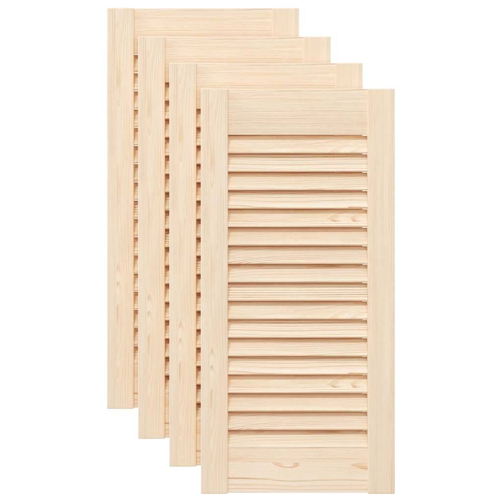 vidaXL Schranktüren Lamellen-Design 4 Stk. 61,5x29,5cm Massivholz