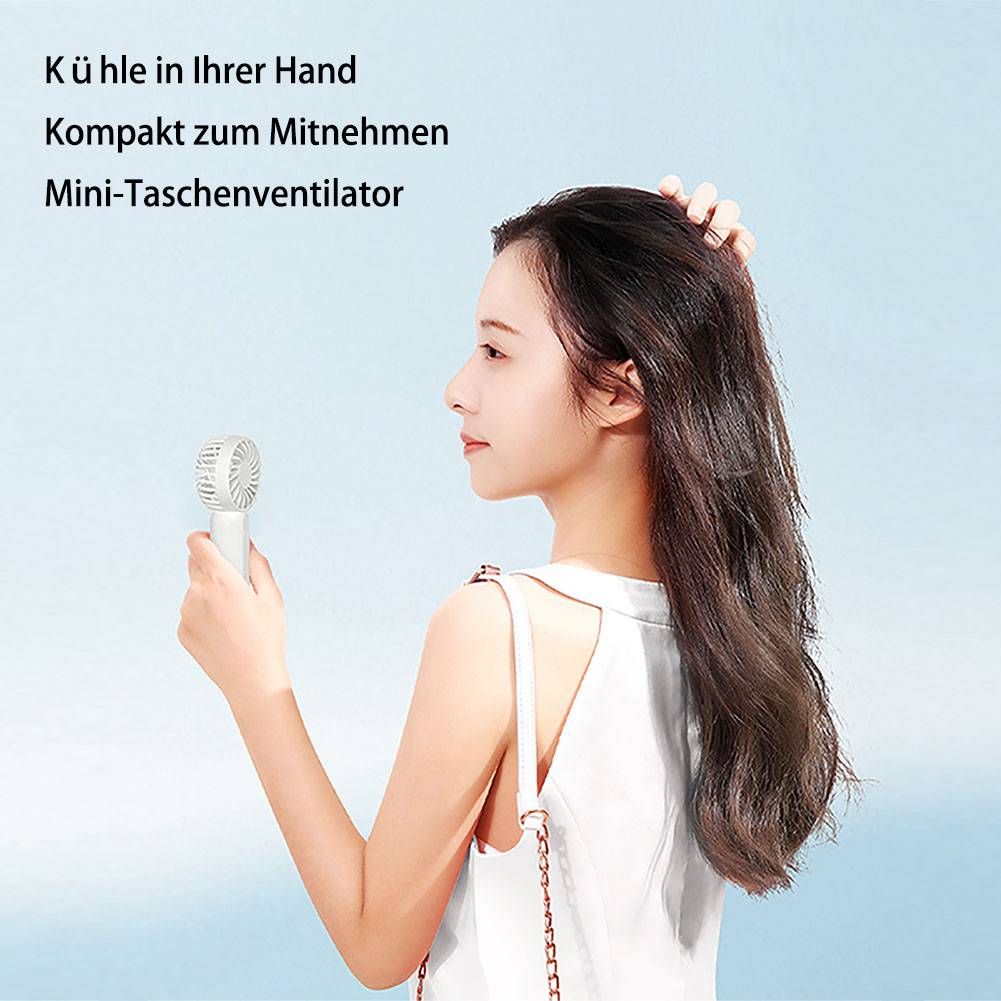 Mini Fan Tragbarer Tragbarkeit Ventilator Handventilator Mini-Taschenventilator mit Umhängeband