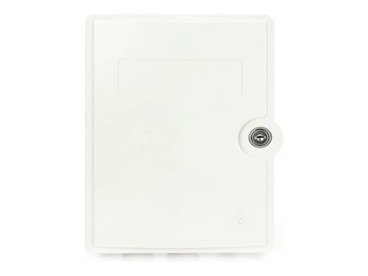 DIGITUS - FTTH/FTTB-Anschlussgehäuse, bestückt, OS2, 12 Fasern, LC/APC