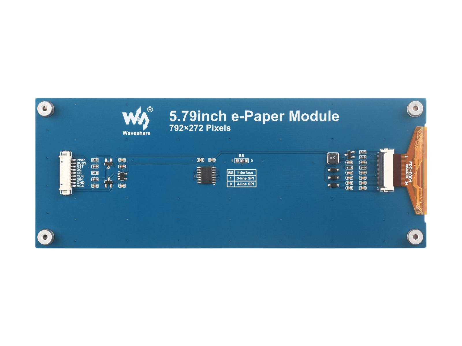 WaveShare 5.79inch E-Paper Module (B) 792x272 E-Ink Display Red/Black/White SPI