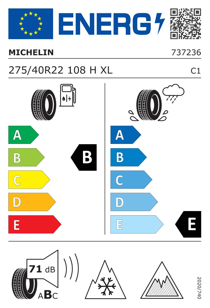 Michelin X-Ice Snow SUV ( 275/40 R22 108H XL EV Suitable, Nordic compound, mit Felgenschutzleiste (FSL) )