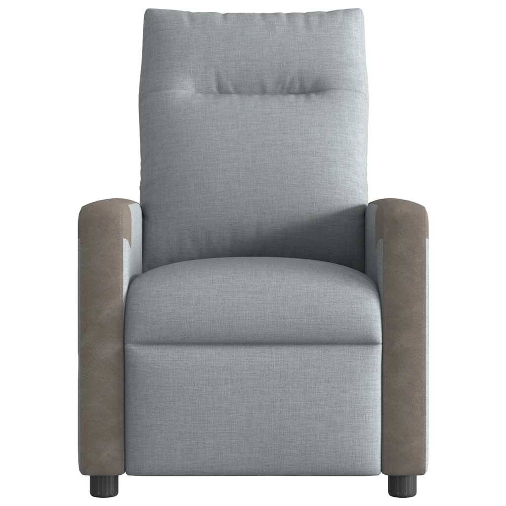vidaXL Relaxsessel Hellgrau Stoff