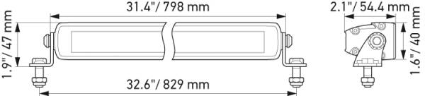 HELLA 1FJ 358 176-311 LED Slim Lightbar 32``