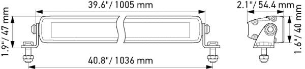 HELLA 1FJ 358 176-321 LED Slim Lightbar 40``