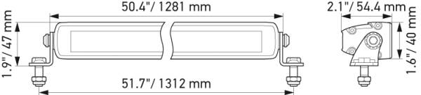 HELLA 1FJ 358 176-331 LED Slim Lightbar 50``