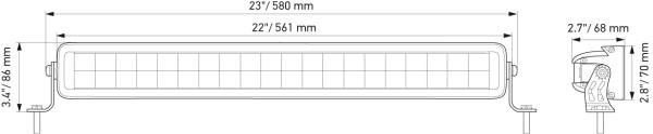 HELLA 1FJ 358 176-401 LED Double Lighbar 21.5``