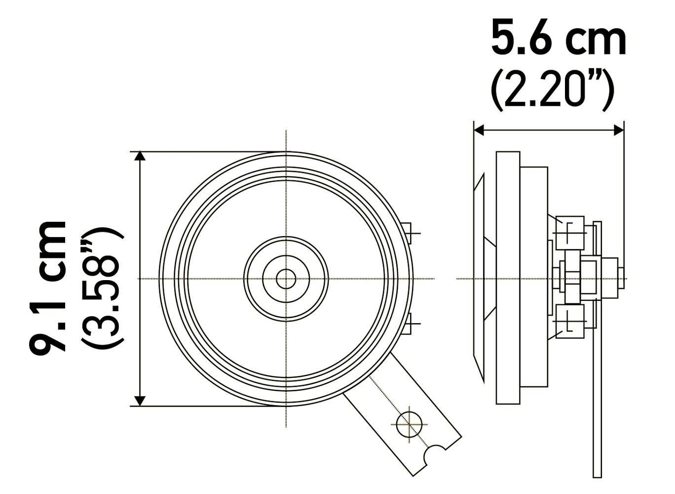 Hella 3AM002768-821 Horn