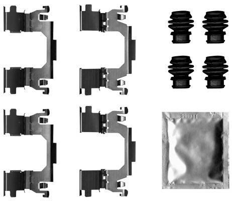 Hella 8DZ355207-341 Zubehörsatz, Scheibenbremsbelag