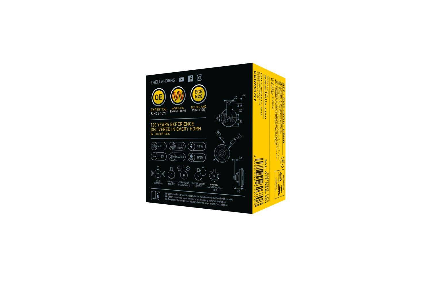 Hella 3AL012588-351 Horn