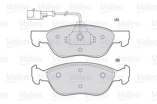 Valeo 301006 Bremsbelagsatz, Scheibenbremse