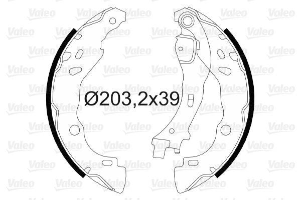 Valeo 564006 Bremsbackensatz