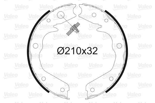 Valeo 564009 Bremsbackensatz, Feststellbremse