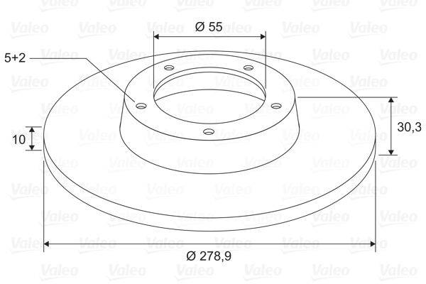Valeo 197702 Bremsscheibe