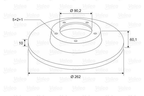 Valeo 197603 Bremsscheibe