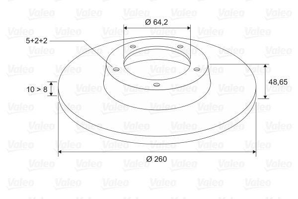 Valeo 197104 Bremsscheibe