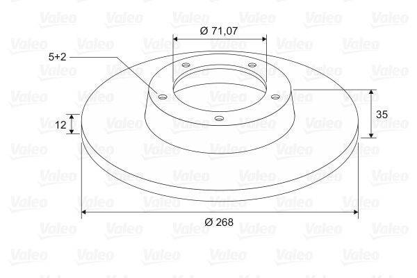 Valeo 197604 Bremsscheibe