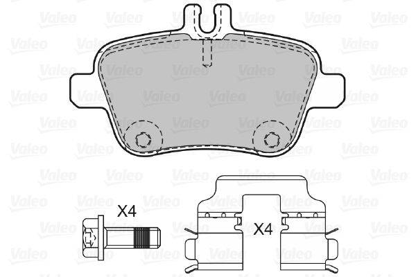 Valeo 601304 Bremsbelagsatz, Scheibenbremse