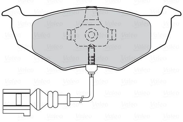 Valeo 301805 Bremsbelagsatz, Scheibenbremse