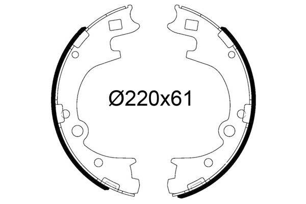 Valeo 564305 Bremsbackensatz