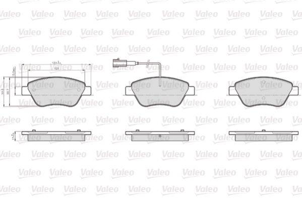 Valeo 872705 Bremsbelagsatz, Scheibenbremse