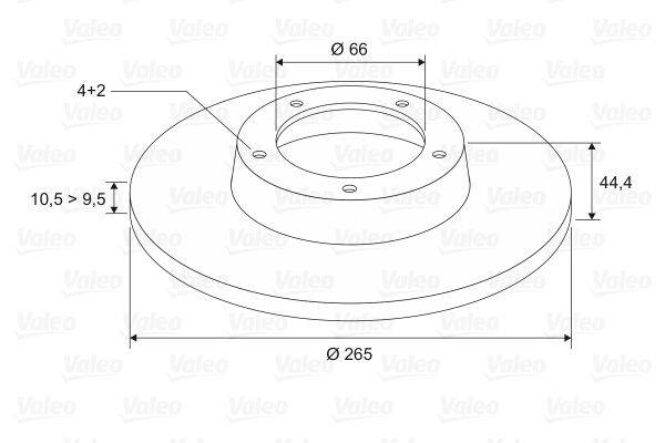 Valeo 186306 Bremsscheibe