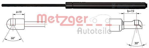 Metzger 2110363 Gasfeder, Motorhaube