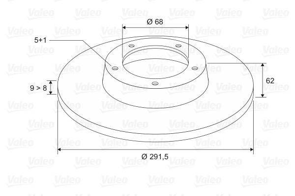 Valeo 197106 Bremsscheibe