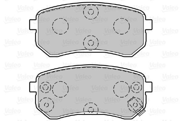 Valeo 301706 Bremsbelagsatz, Scheibenbremse