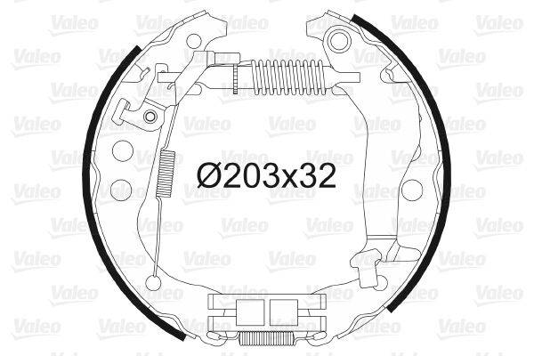 Valeo 554864 Bremsbackensatz