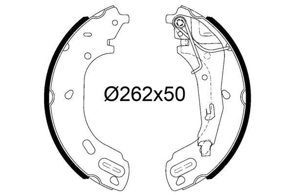 Valeo 564306 Bremsbackensatz