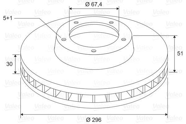 Valeo 197807 Bremsscheibe