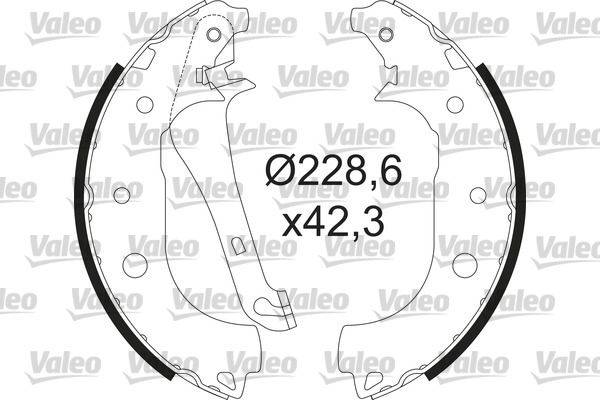 Valeo 564207 Bremsbackensatz
