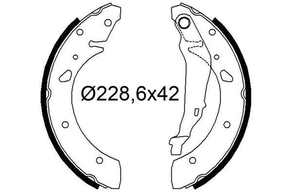 Valeo 564307 Bremsbackensatz