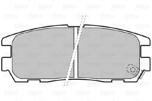 Valeo 598507 Bremsbelagsatz, Scheibenbremse