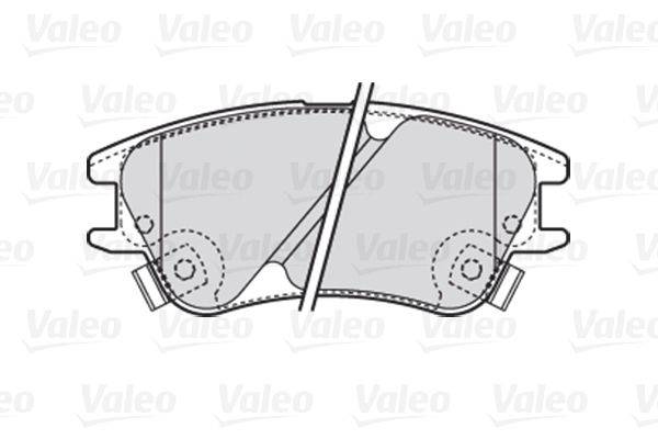 Valeo 301708 Bremsbelagsatz, Scheibenbremse