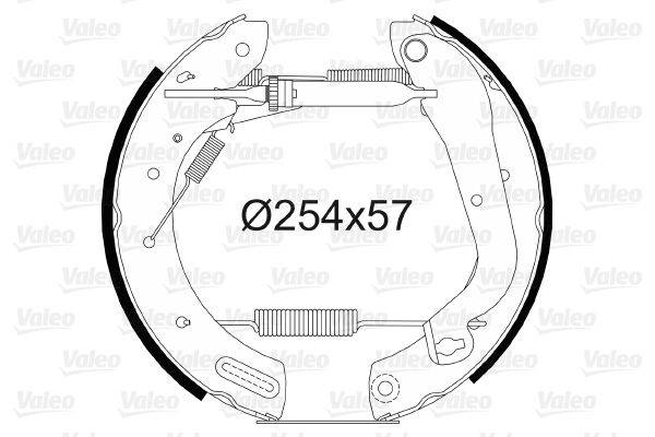 Valeo 554808 Bremsbackensatz