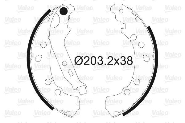 Valeo 564108 Bremsbackensatz