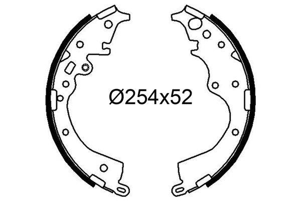 Valeo 564308 Bremsbackensatz