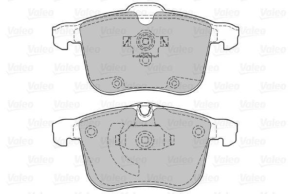 Valeo 598808 Bremsbelagsatz, Scheibenbremse