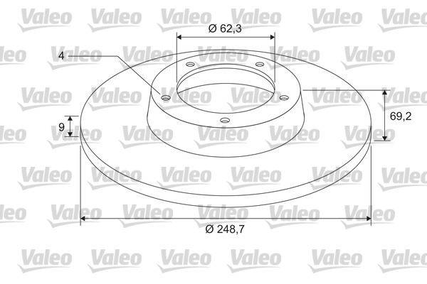Valeo 675408 Bremsscheibe