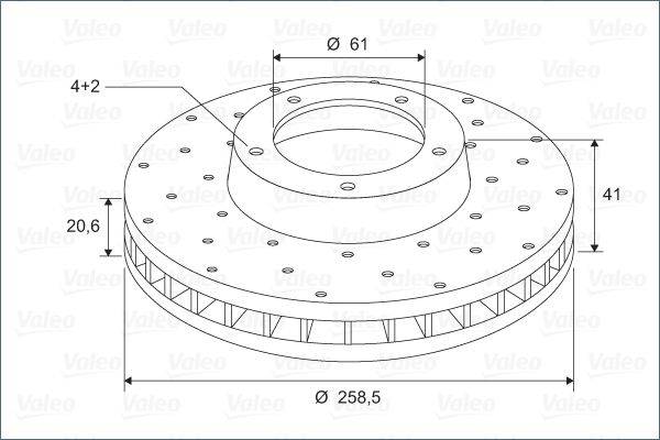 Valeo 886208 Bremsscheibe