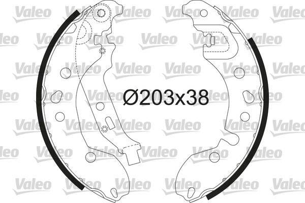Valeo 564209 Bremsbackensatz