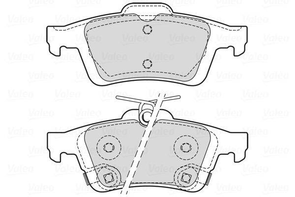 Valeo 601709 Bremsbelagsatz, Scheibenbremse