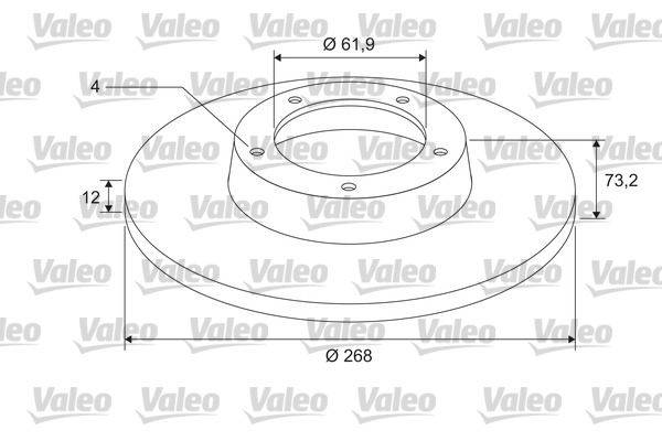 Valeo 675409 Bremsscheibe
