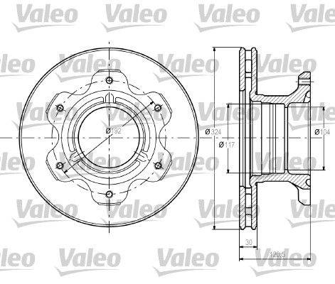 Valeo 187110 Bremsscheibe